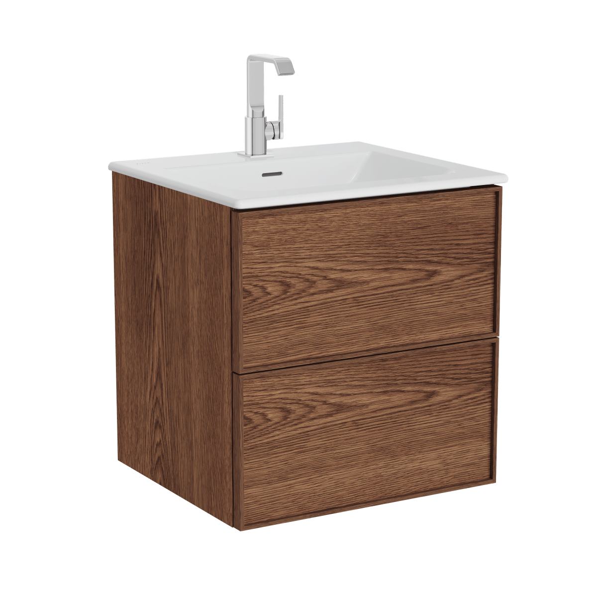 Тумба с раковиной для ванной VitrA Metropole (Метрополь) Edge (Метрополь Эдж) 67154 60 см грецкий орех МДФ