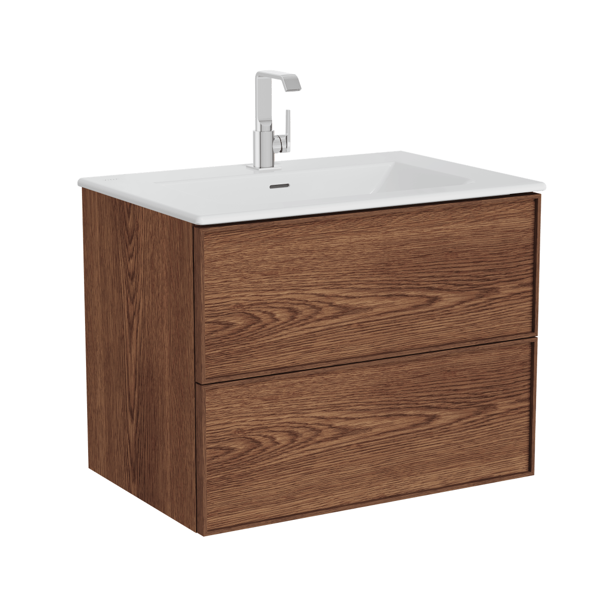 Тумба с раковиной для ванной VitrA Metropole (Метрополь) Edge (Метрополь Эдж) 67155 80 см грецкий орех МДФ