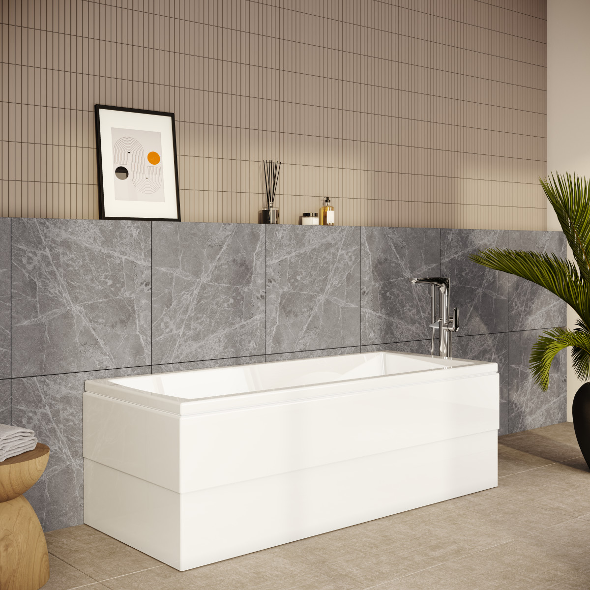 Ванна VitrA Neon 52530001000 170 x 70 см акриловая прямоугольная белая