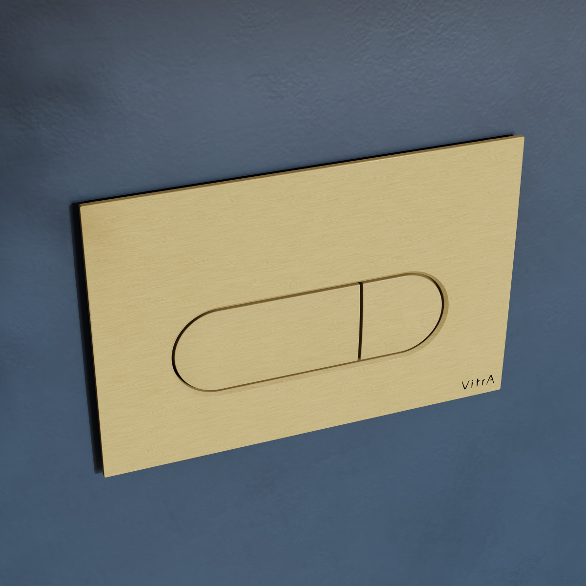 Кнопка смыва для инсталляции VitrA Root Round 740-2225 брашированное золото двойный смыв