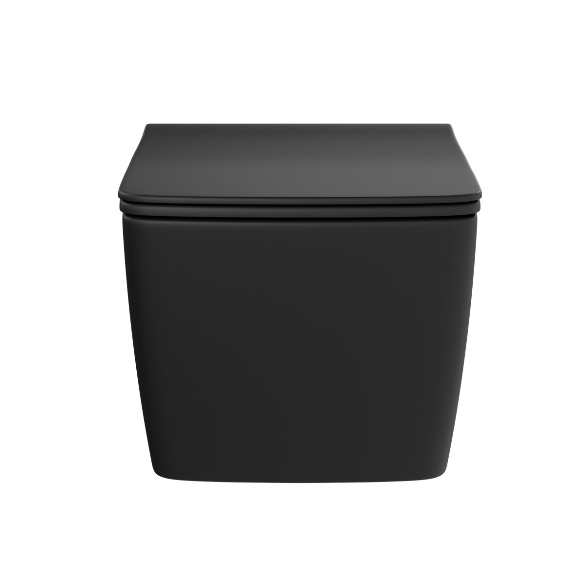 Подвесной унитаз VitrA Metropole 7672B083-0101 безободковый Rim-ex матовый черный санитарный фарфор антибактериальное покрытие Hygiene