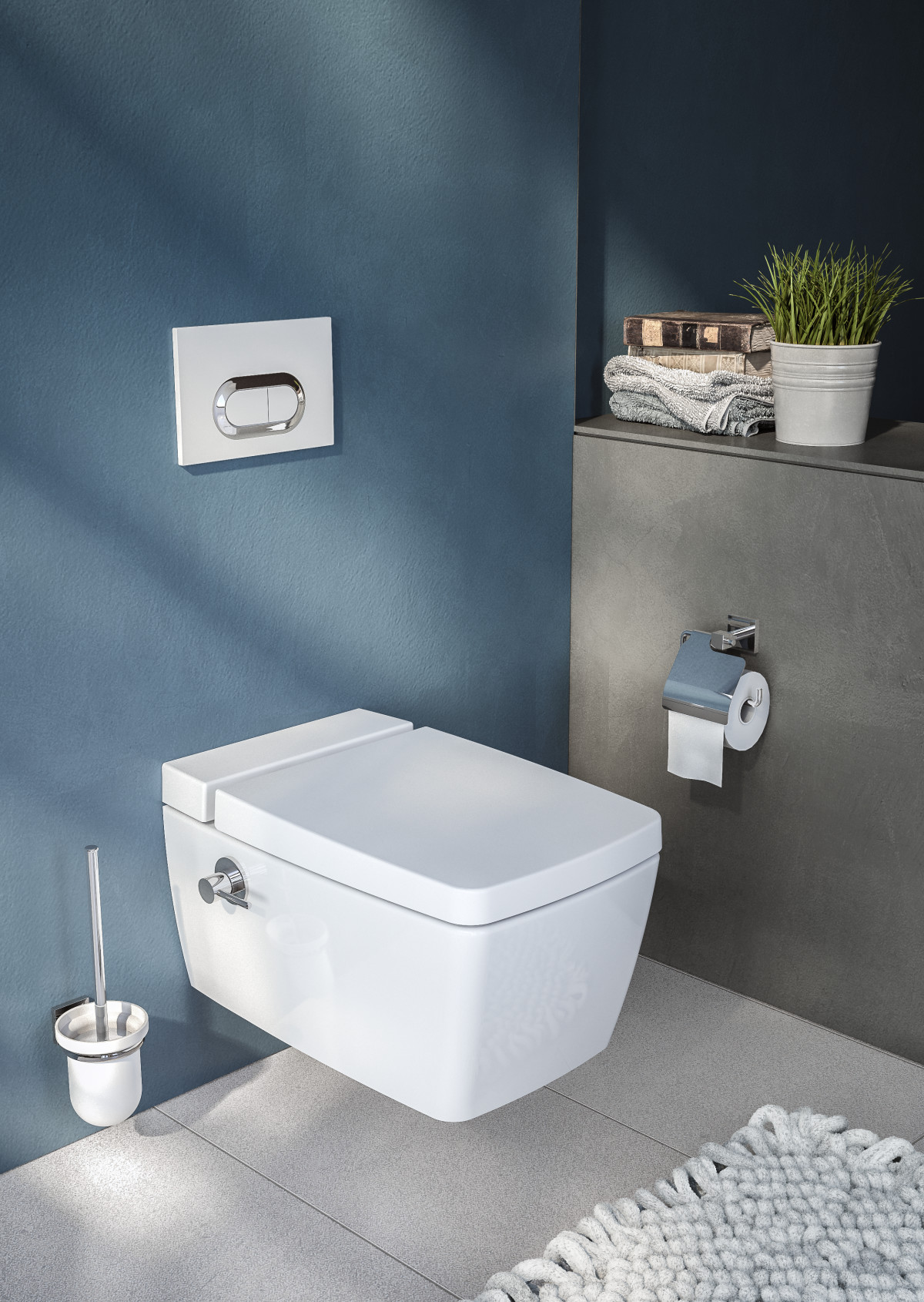 Кнопка смыва для инсталляции VitrA Loop O 740-0500 глянцевая белая двойный смыв