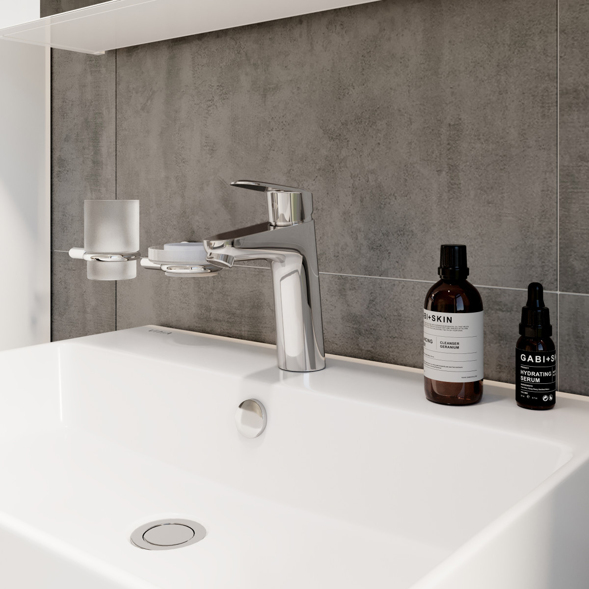 Смеситель для раковины VitrA Flow Round (Раунд) (Флоу Раунд) A42925EXP однорычажный хром латунь