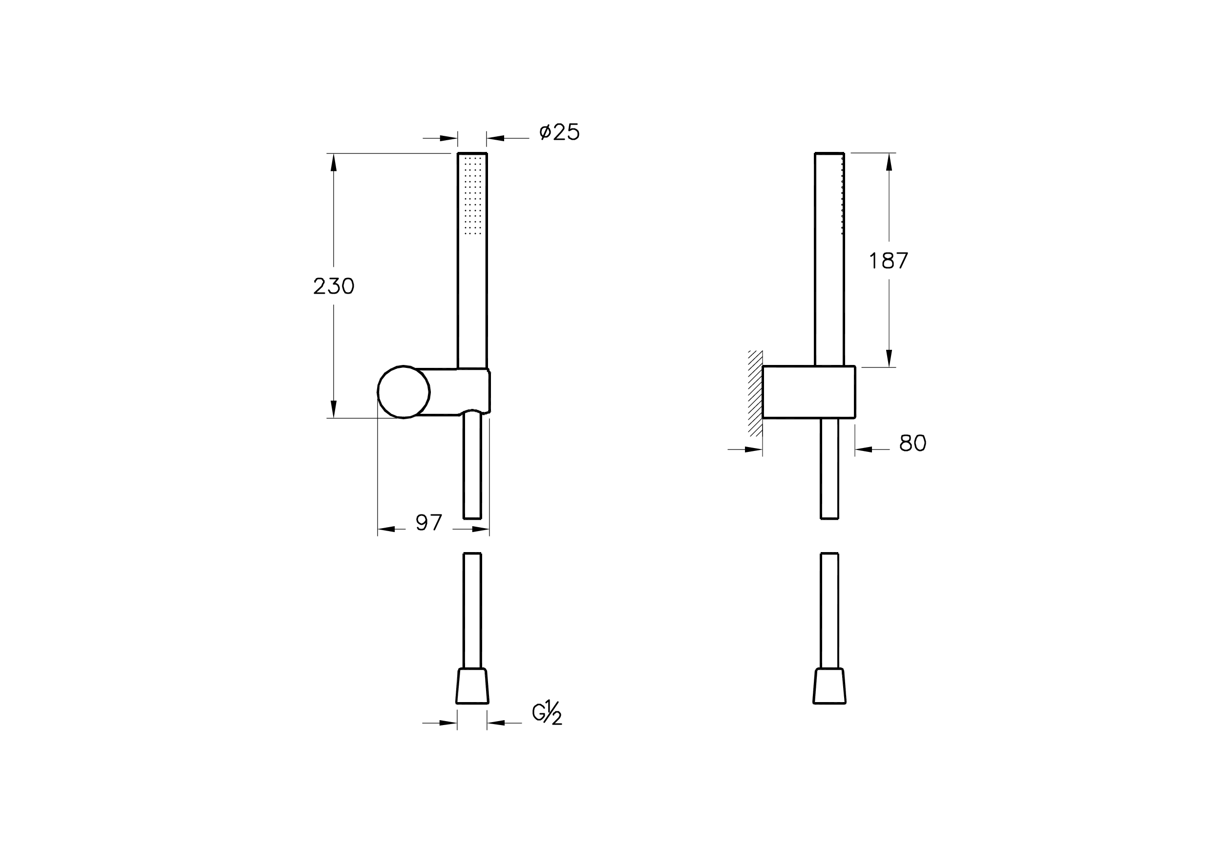 Ручной душ Origin 1F, медь A4554326