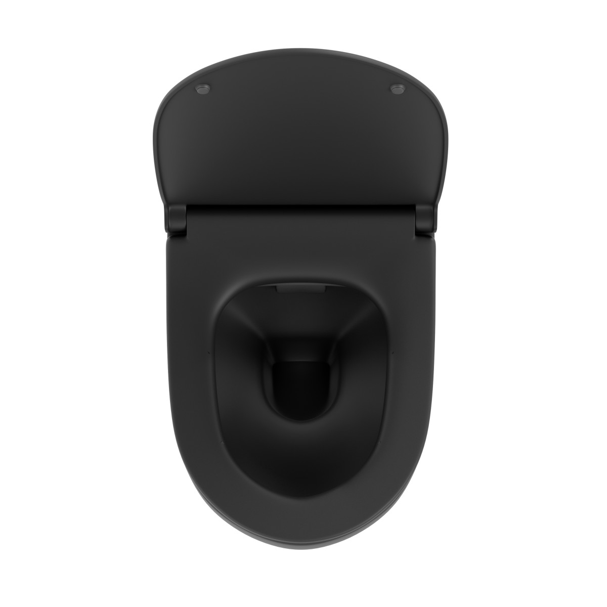 Подвесной унитаз VitrA Sento 7748B083-0101 безободковый Rim-ex матовый черный санитарный фарфор антибактериальное покрытие Hygiene