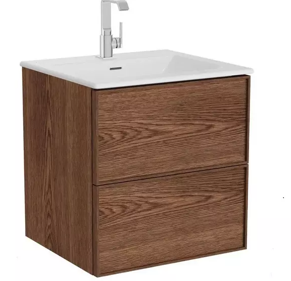 Тумба с раковиной для ванной VitrA Metropole Edge 67154 60 см грецкий орех МДФ