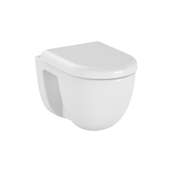 Подвесной унитаз VitrA S40 7759B003-0075 безободковый SmoothFlush белый санитарный фарфор антибактериальное покрытие Hygiene