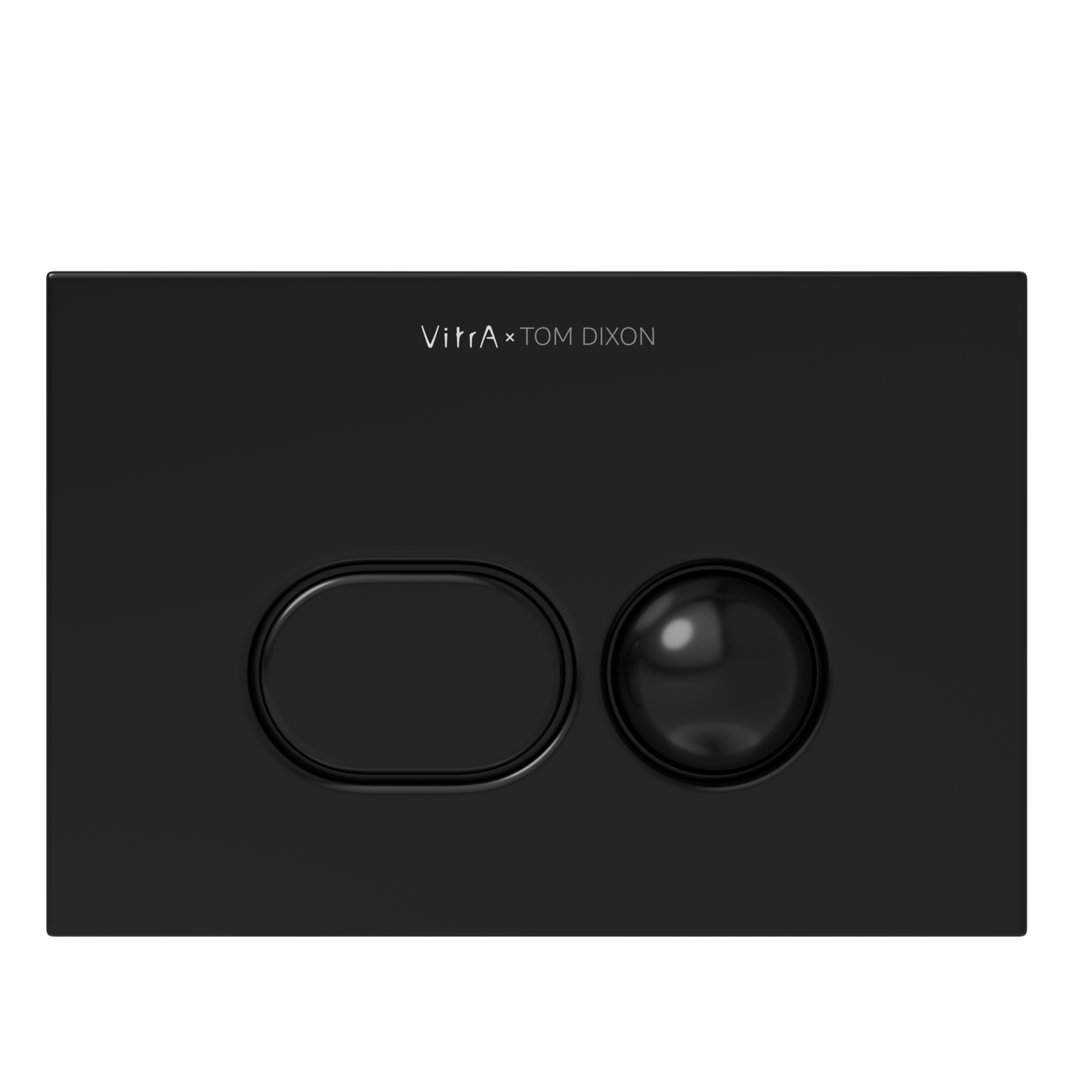 Кнопка смыва для инсталляции VitrA Liquid 740-2101 глянцевая черная двойный смыв