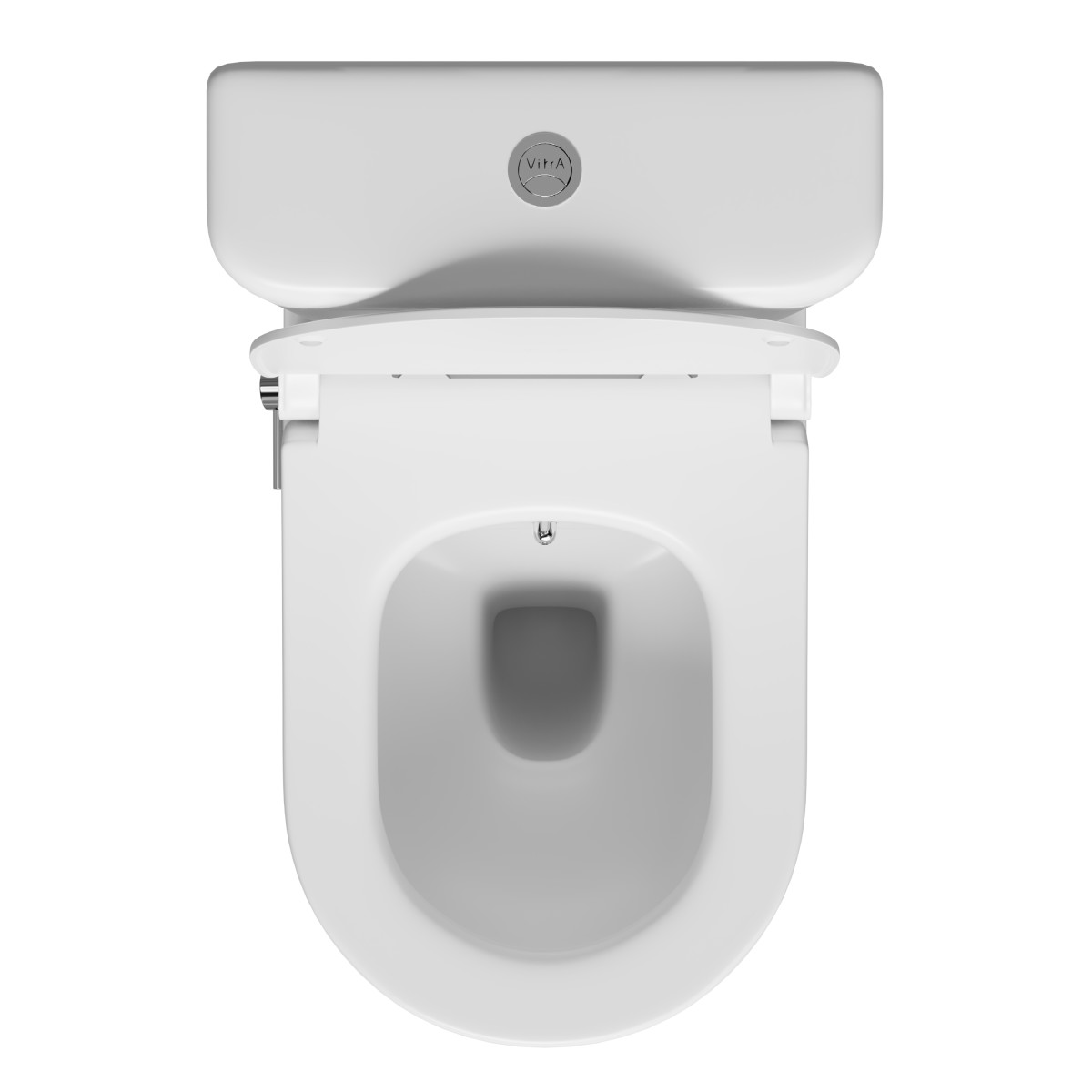 Унитаз-компакт напольный VitrA Zentrum 9012B003-7226 с сиденьем микролифт белый санитарный фарфор антибактериальное покрытие Hygiene
