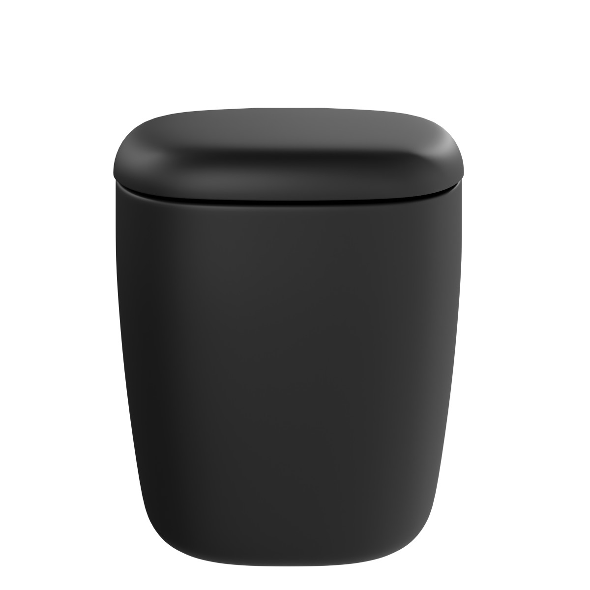 Подвесной унитаз VitrA Plural 7830B483-0075 безободковый Rim-ex матовый черный санитарный фарфор антибактериальное покрытие Hygiene + Clean