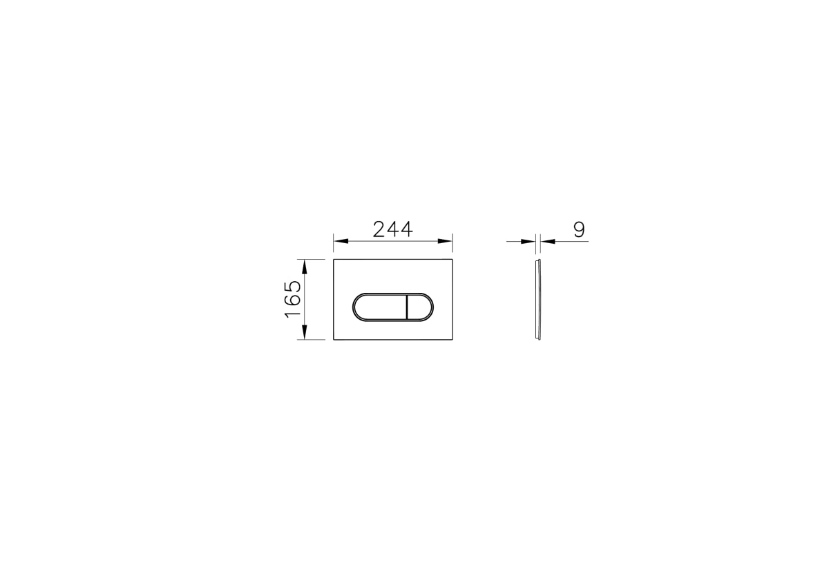 Инсталляция для унитаза VitrA V-Fix Core (Ви-Фикс Кор) 800-1873 с кнопкой глянцевой хром