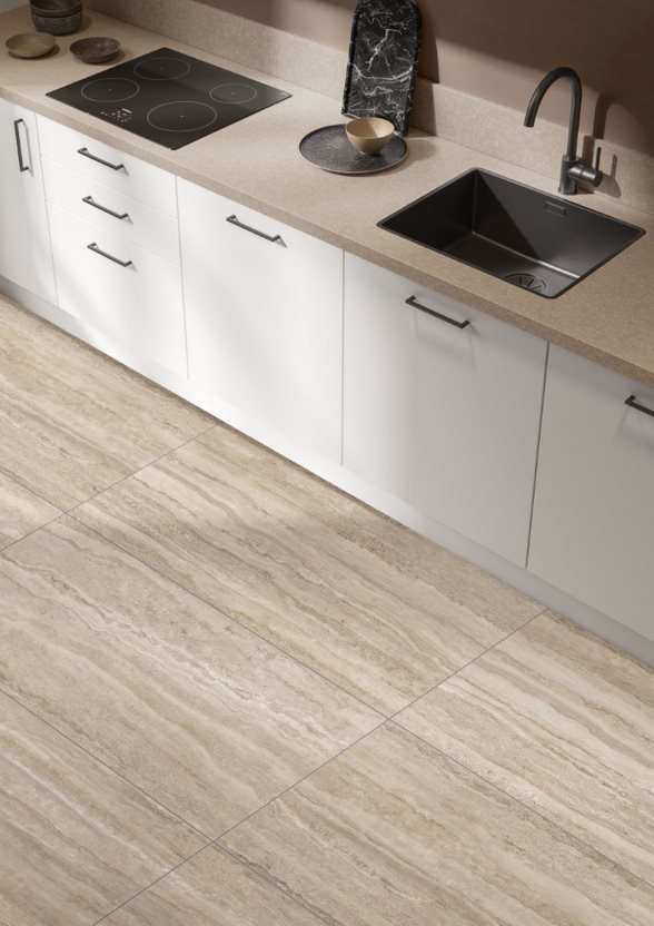 60x60 СитиСтоун Травертин Линейный Матовый R10A