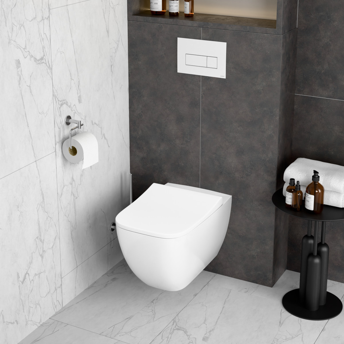 Подвесной унитаз VitrA Shift 7742B003-0075 безободковый Rim-ex белый санитарный фарфор антибактериальное покрытие Hygiene