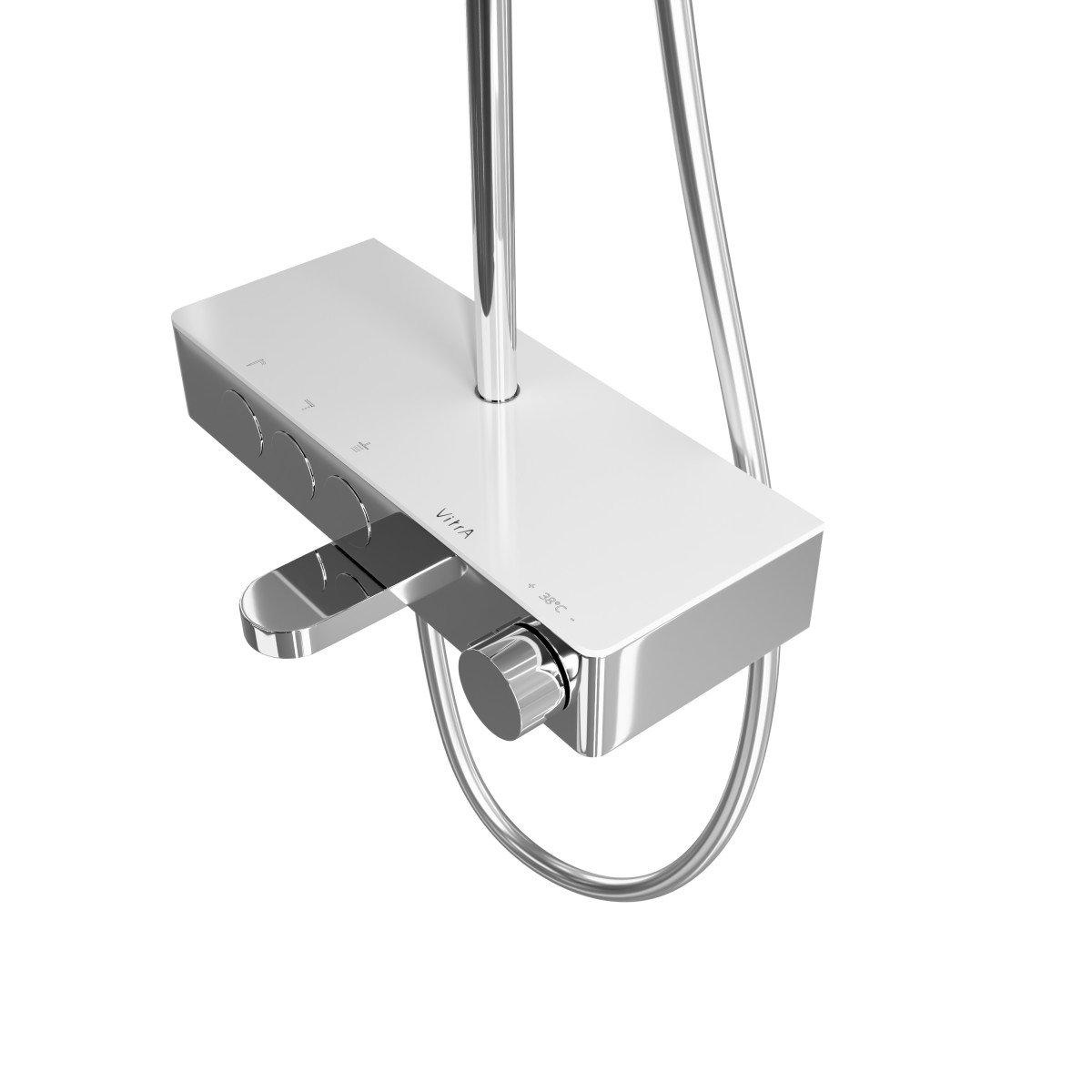 Душевая система VitrA Core Round A47309EXP с термостатическим смесителем и ручным душем хром