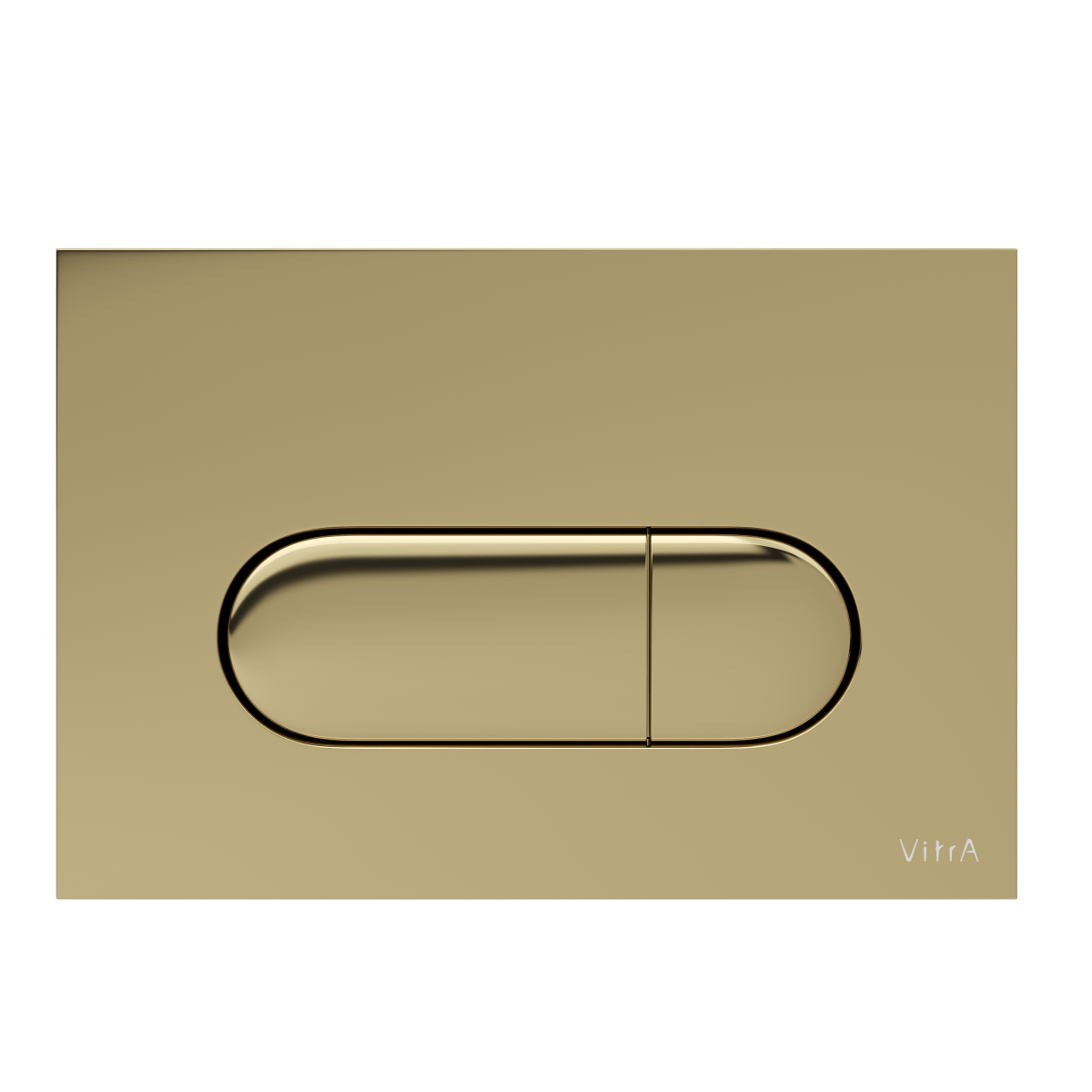 Кнопка смыва для инсталляции VitrA Root Round 740-2224 глянцевое золото двойный смыв