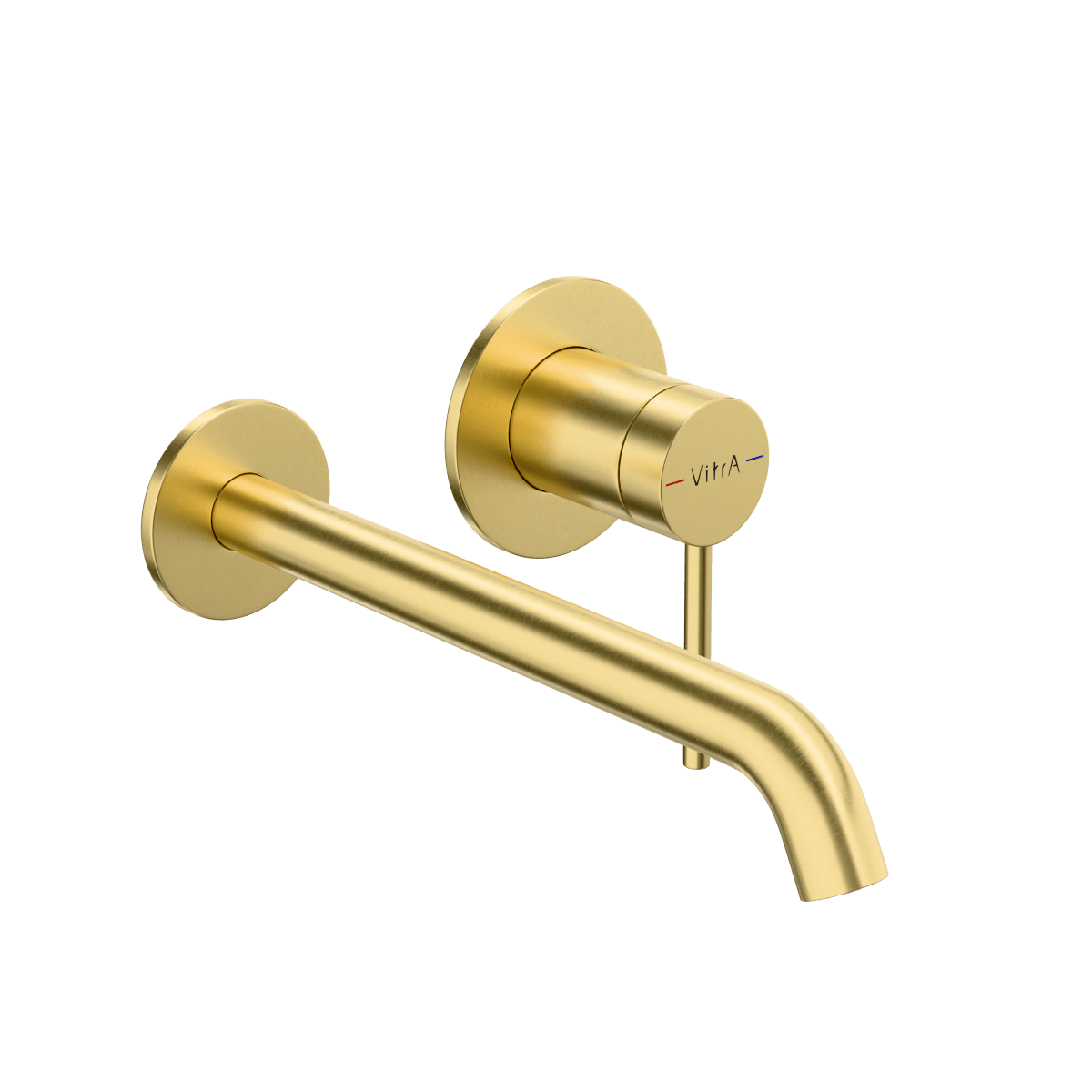 Встраиваемый смеситель для раковины VitrA Minimax Round A4354925EXP однорычажный брашированное золото латунь