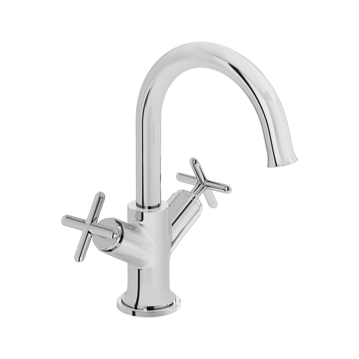 Смеситель для раковины VitrA Origin Classic A42884 двухрычажный хром латунь