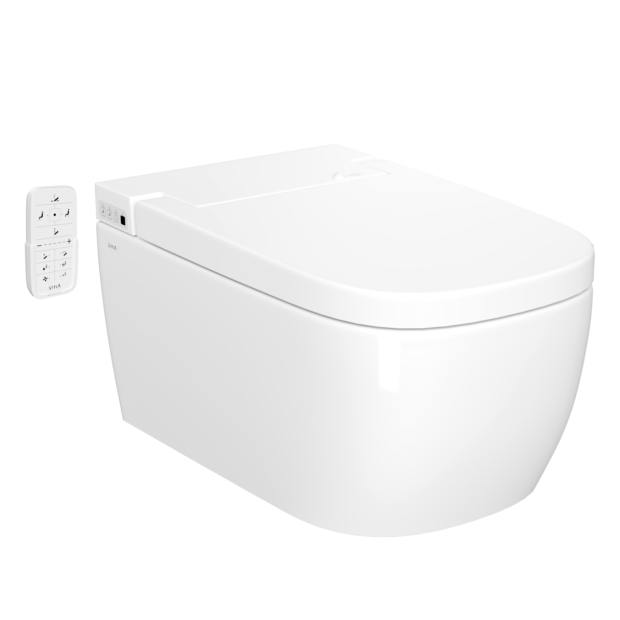 Умный унитаз VitrA V-Care 5674B003-6194 Comfort подвесной безободковый Rim-ex с автоматическим сиденьем и бидеткой белый санитарный фарфор антибактериальное покрытие Hygiene