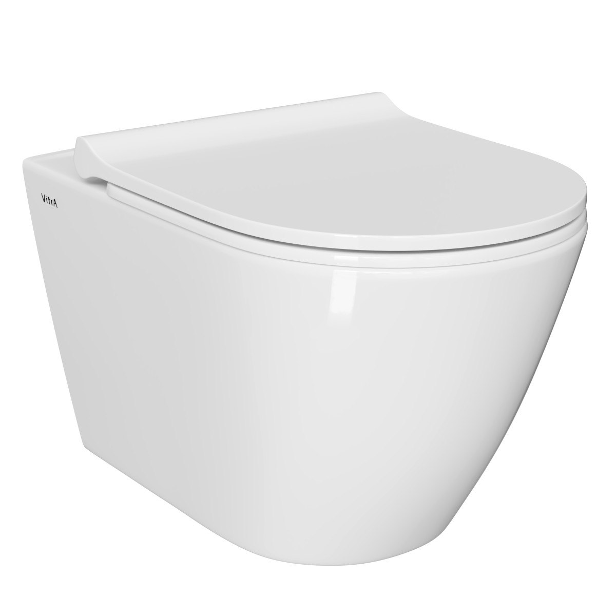 Инсталляция с унитазом VitrA Sanibelle 9878B003-7200 комплект 4 в 1 с сиденьем микролифт безободковый цвет клавиши глянцевый хром