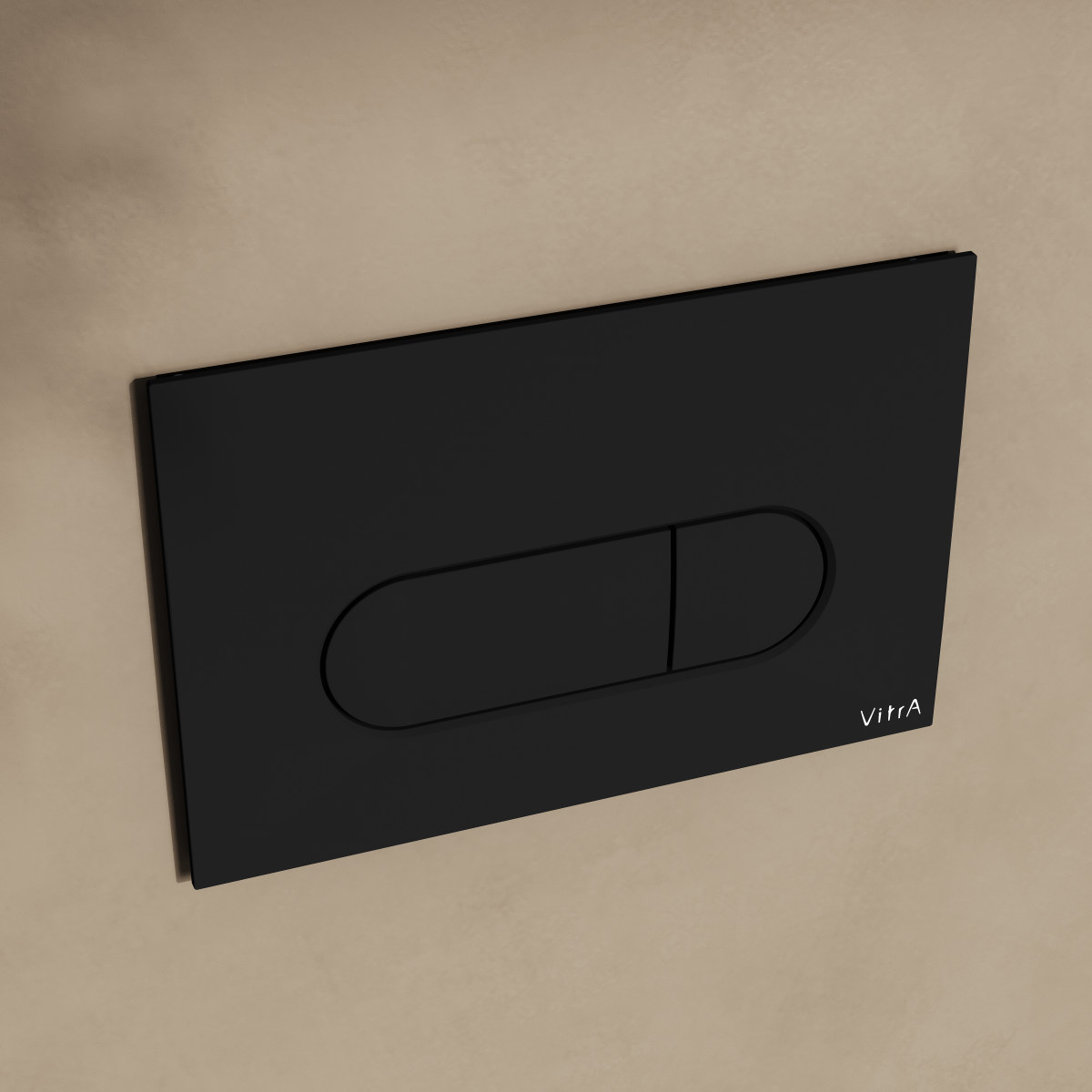 Кнопка смыва для инсталляции VitrA Root Round 740-2211 матовая черная двойный смыв