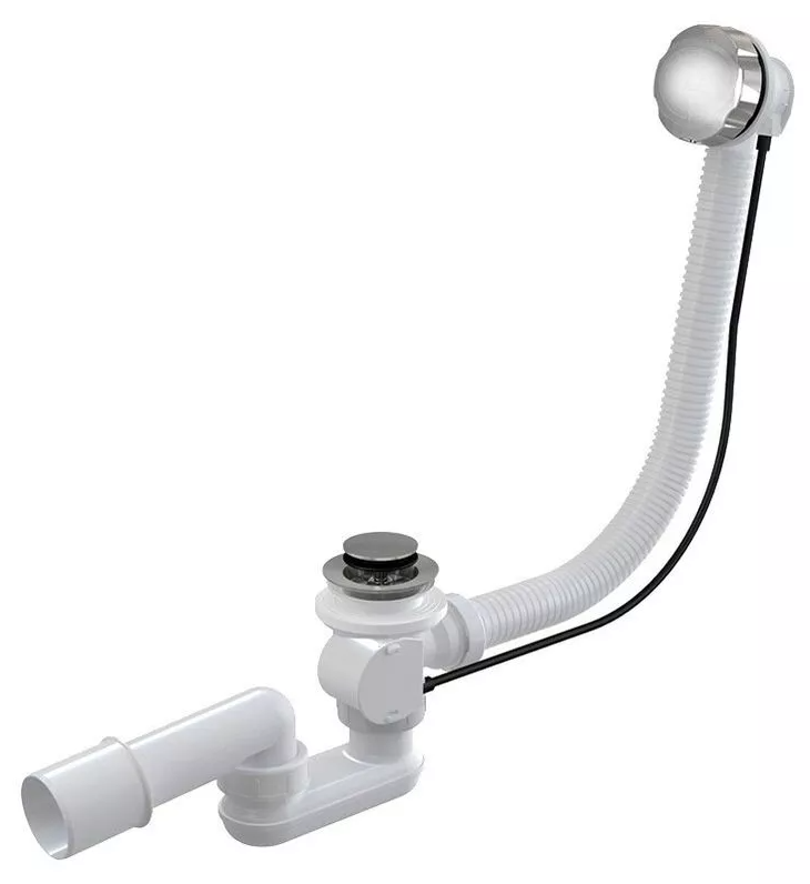 Слив-перелив для ванны V55R (600 мм) ручка латунь хром + каркас для ванны VitrA Queen 59992480000