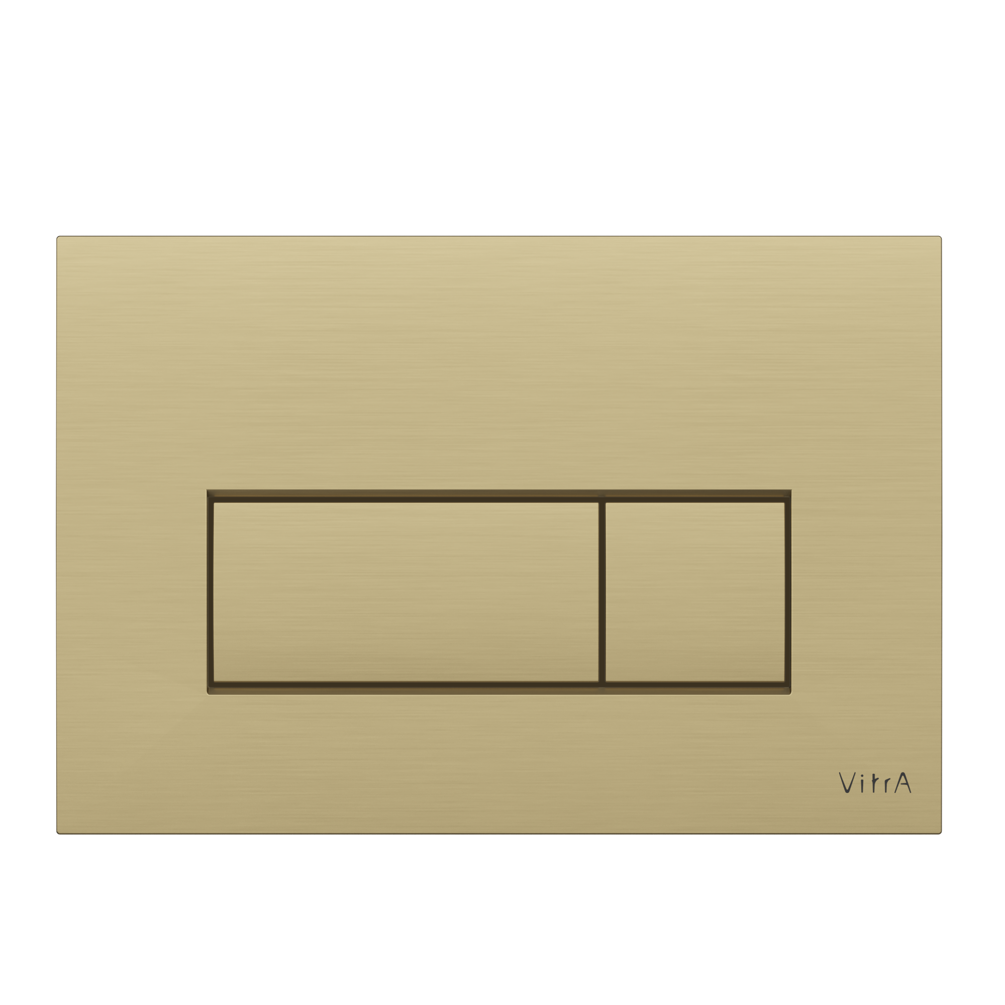 Кнопка смыва для инсталляции VitrA Root Square 740-2325 брашированное золото двойный смыв