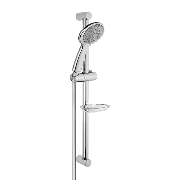 Душевая стойка VitrA Samba 3F A45680WSA с ручным душем без смесителя с мыльницей хром