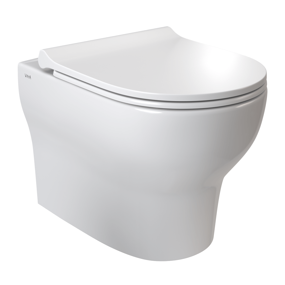 Подвесной унитаз VitrA Zentrum Round 7786B003-0075 безободковый SmoothFlush белый санитарный фарфор антибактериальное покрытие Hygiene