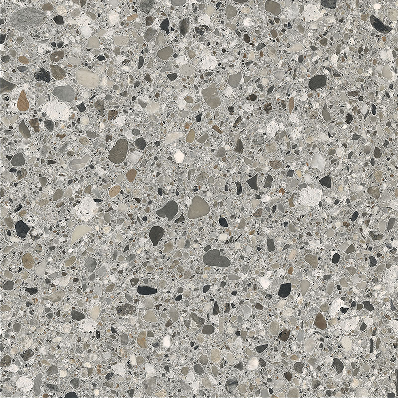 плитка Cementmix Крупный Терраццо Темный Серый