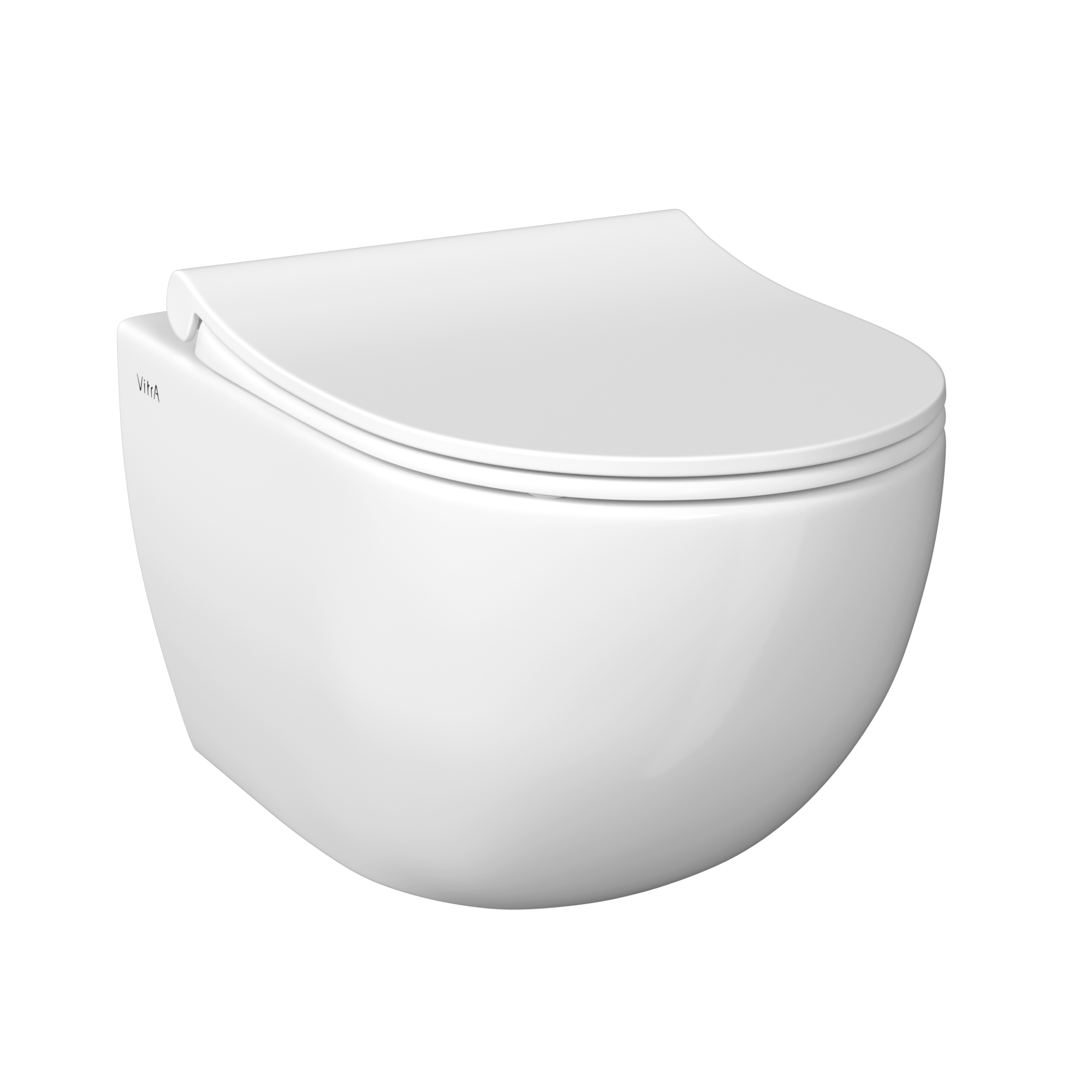 Подвесной унитаз VitrA Sento 7748B003-0075 безободковый Rim-ex белый санитарный фарфор антибактериальное покрытие Hygiene