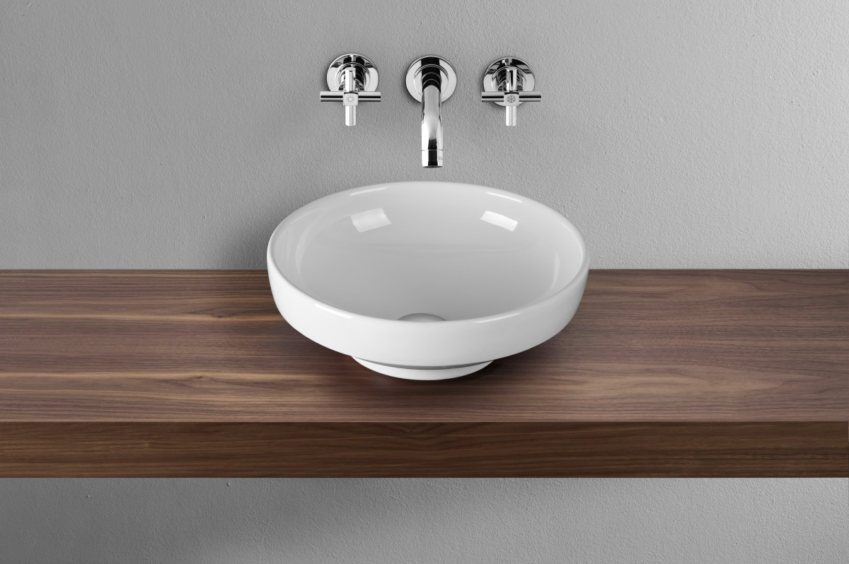 Раковина чаша VitrA Water Jewels 4334B003-1361 40 x 40 см накладная белая антибактериальное покрытие Hygiene