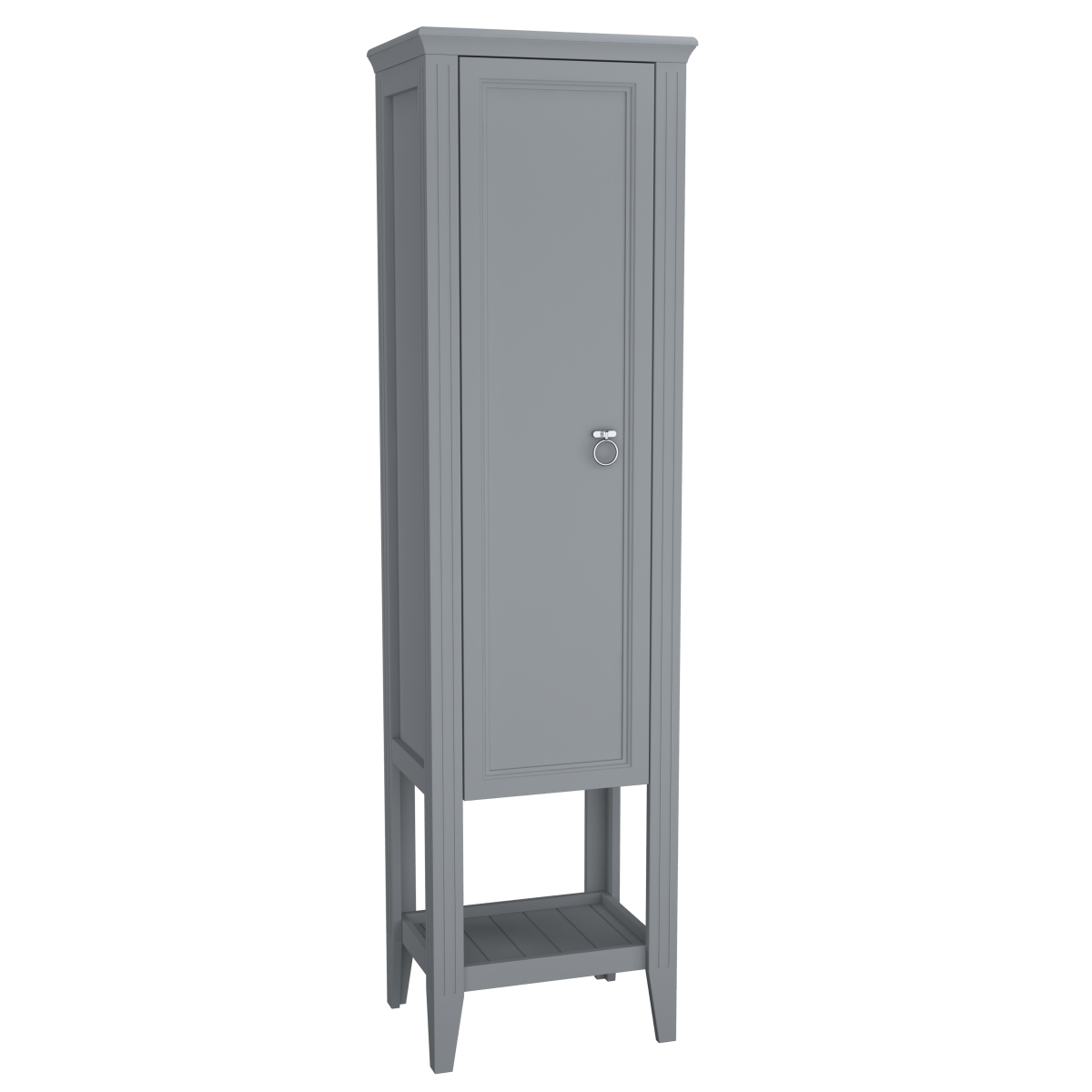 Шкаф пенал в ванную VitrA Valarte 62241 55 см матовый серый МДФ