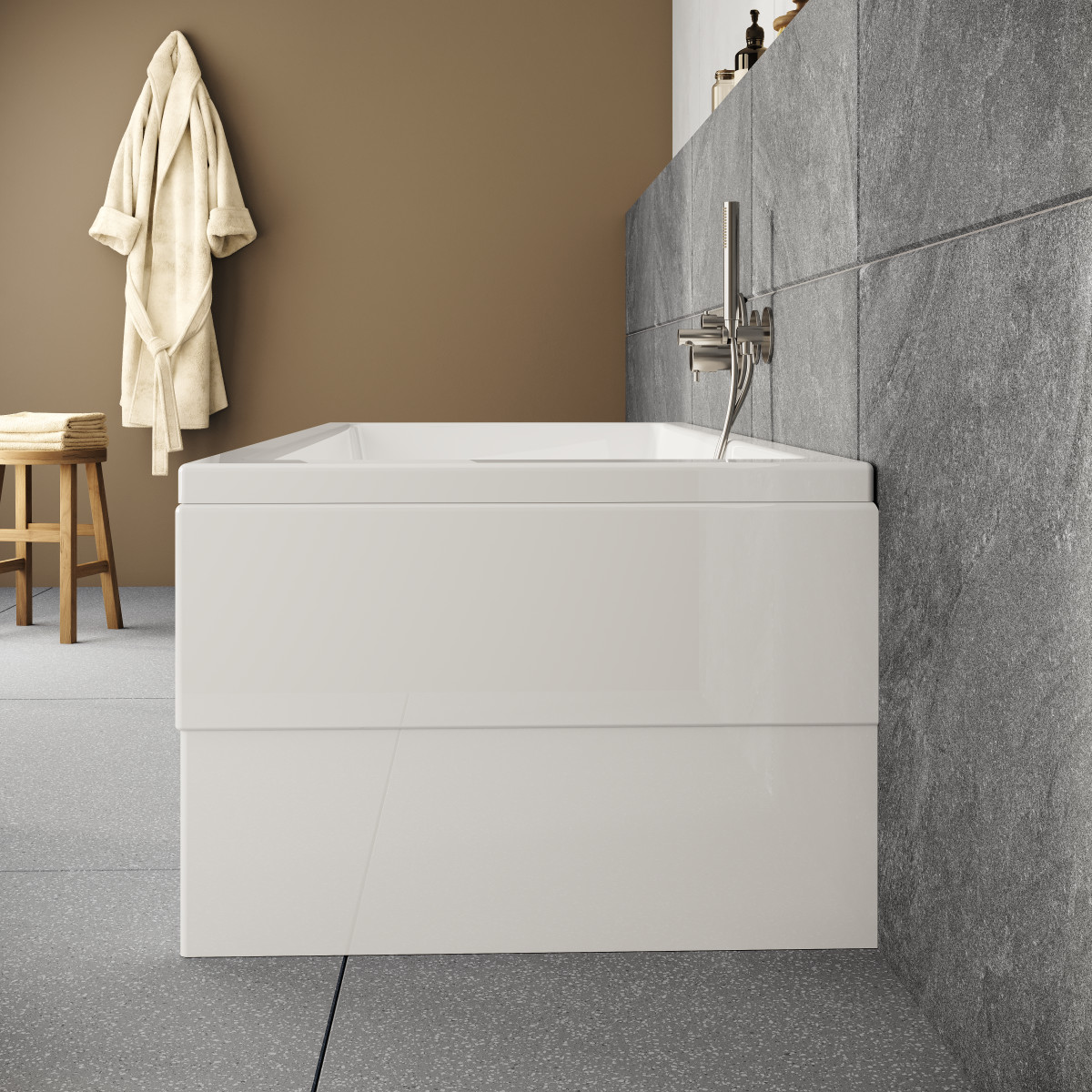 Ванна VitrA Neon 55840001000 180 x 80 см акриловая прямоугольная белая