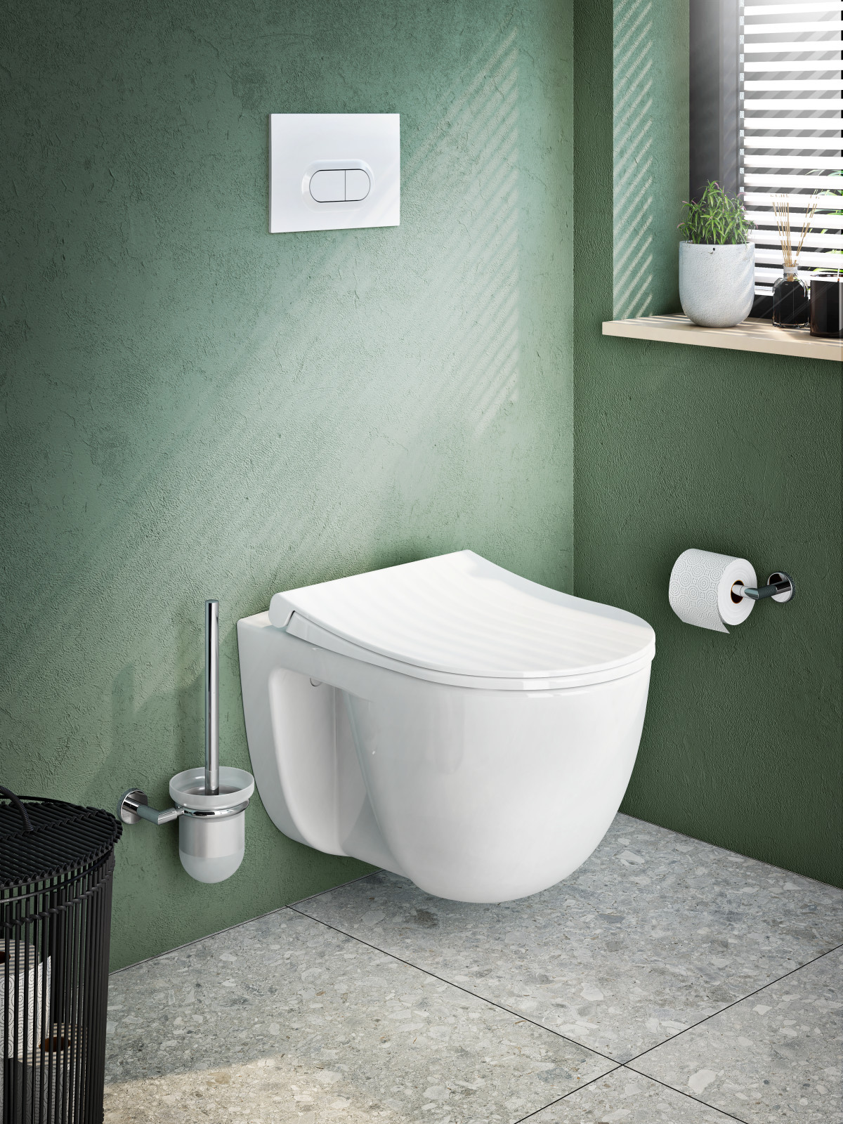 Кнопка смыва для инсталляции VitrA Loop O 740-0500 глянцевая белая двойный смыв