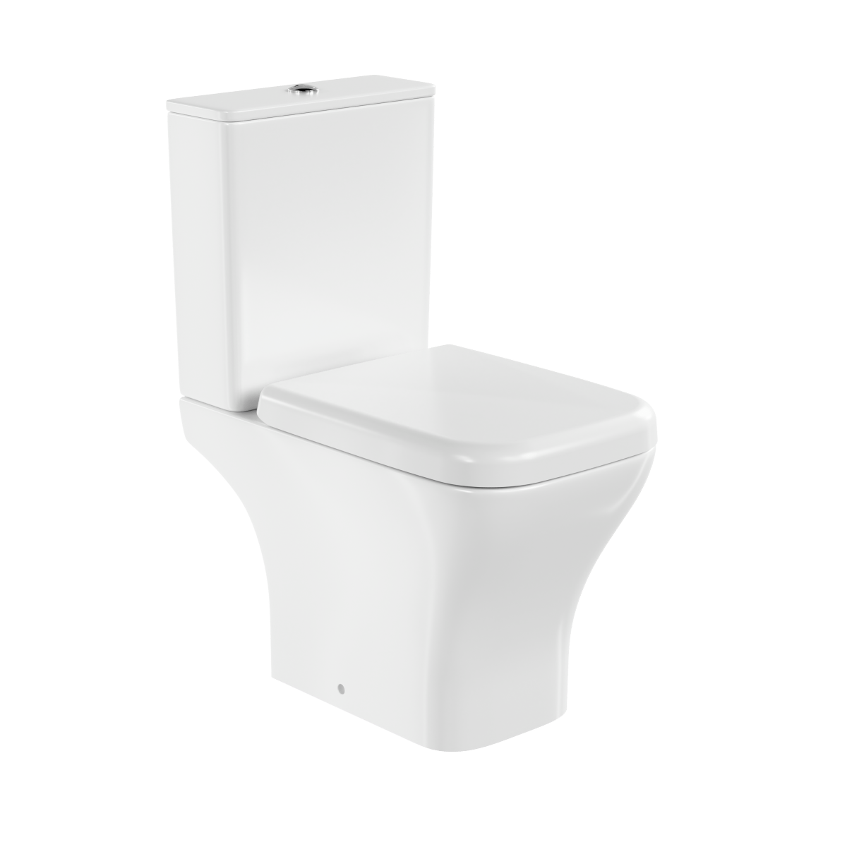 Унитаз-компакт напольный VitrA Polar 9843B003-7201 с сиденьем микролифт белый санитарный фарфор антибактериальное покрытие Hygiene