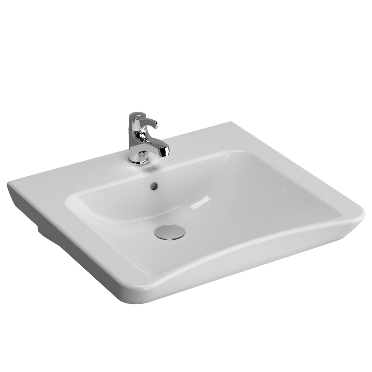 Раковина VitrA Conforma 5289B003-0001 60 x 55 см белая антибактериальное покрытие Hygiene