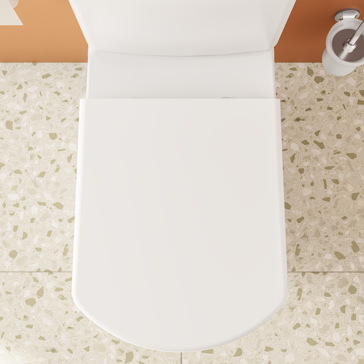 Унитаз-компакт напольный VitrA Serenada 9722B003-7203 с сиденьем микролифт белый санитарный фарфор антибактериальное покрытие Hygiene