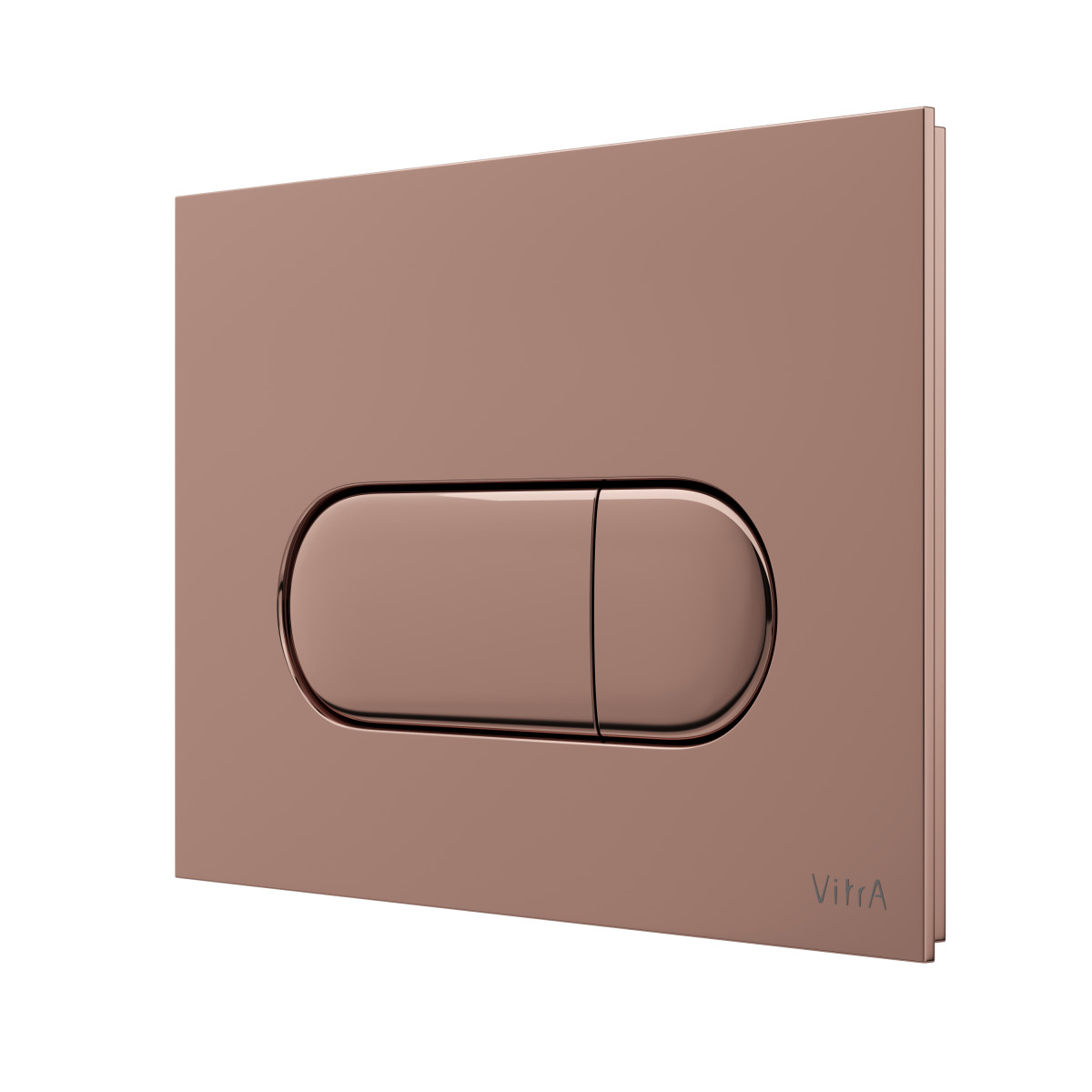 Кнопка смыва для инсталляции VitrA Root Round 740-2240 мягкая медь глянец двойный смыв