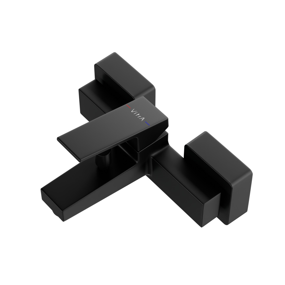 Настенный смеситель для ванны VitrA Minimax Square A4352036EXP однорычажный матовый черный латунь