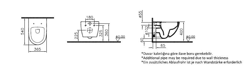 Комплект Vitra Sento Rim-Ex Инсталяция VitrA V12 с подвесным  унитазом Sento и крышкой с микролифтом Sento