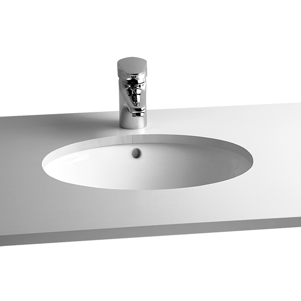 Встраиваемая снизу раковина VitrA Arkitekt 6039B003-0012 47 x 38 см овал белая антибактериальное покрытие Hygiene