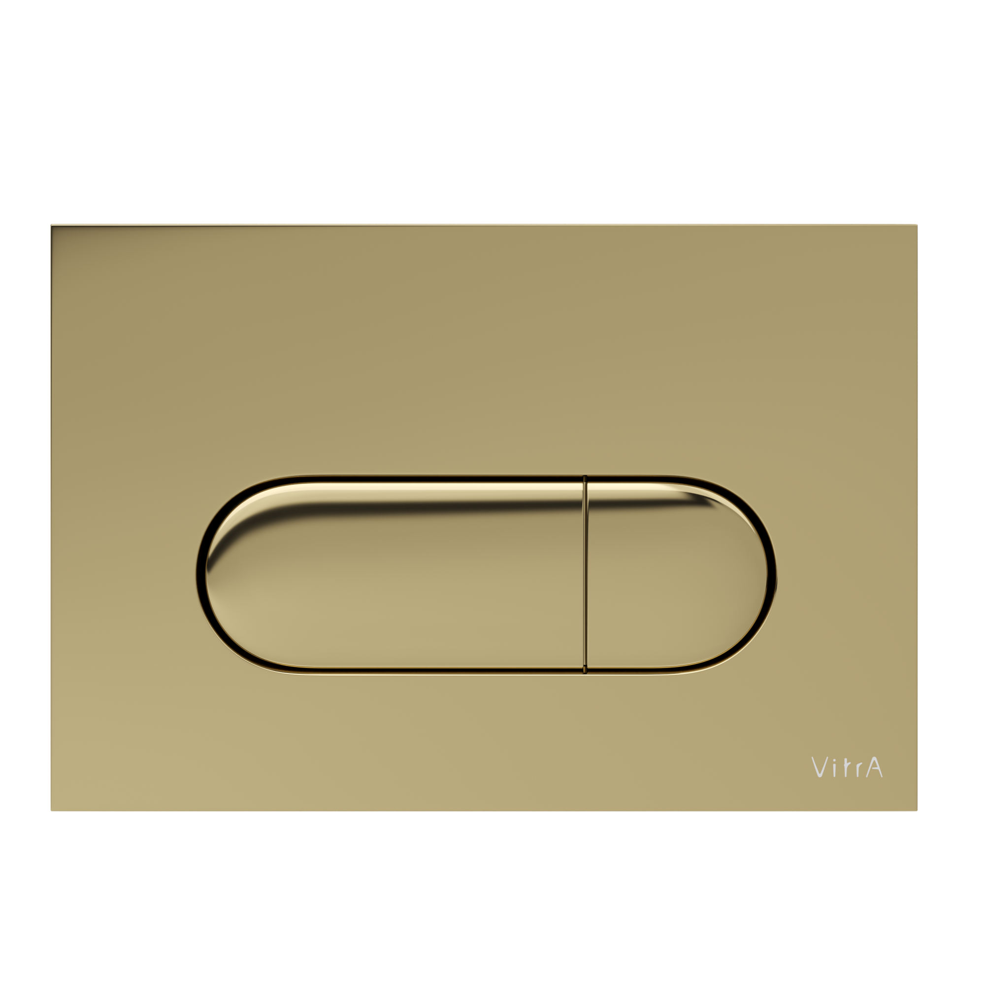 Кнопка смыва для инсталляции VitrA Root Round 740-2224 глянцевое золото двойный смыв
