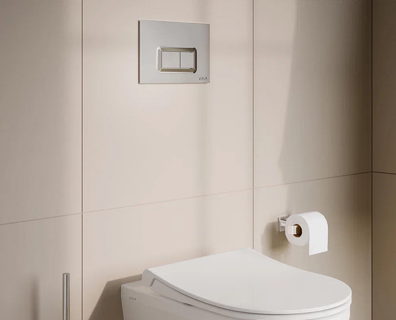 Кнопка смыва VitrA Loop R, цвет Глянцевый Хром