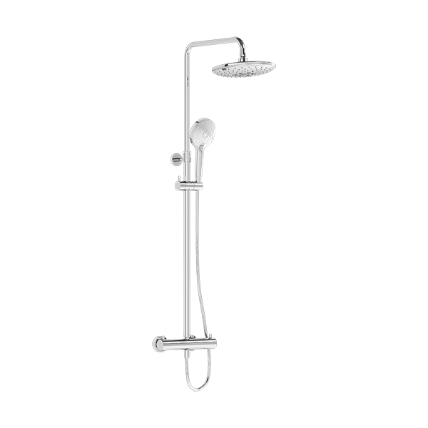 Душевая система VitrA Aquaheat A47205EXP с термостатическим смесителем и ручным душем хром латунь