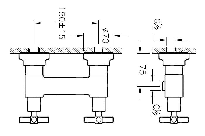 Смеситель Juno для душа