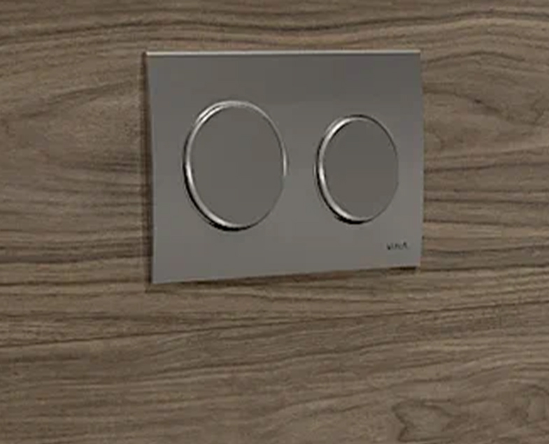 Кнопка смыва VitrA Uno, цвет Глянцевый Хром