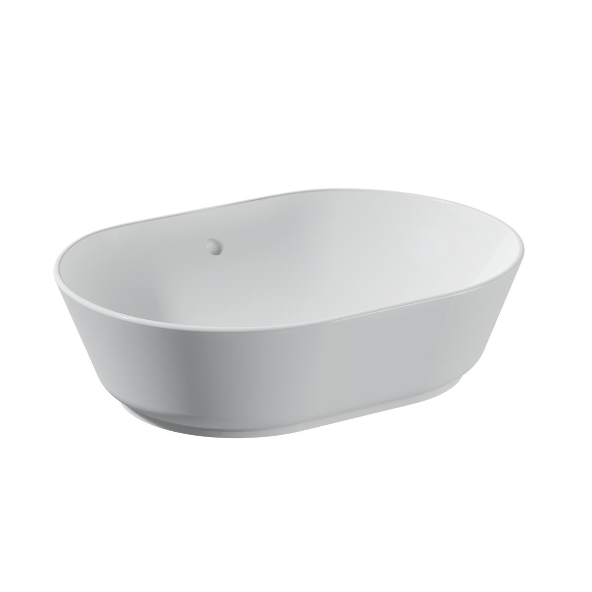 Раковина чаша VitrA Geo (Гео) 7427B003-0012 55 x 40 см накладная белая антибактериальное покрытие Hygiene (Хайджн)