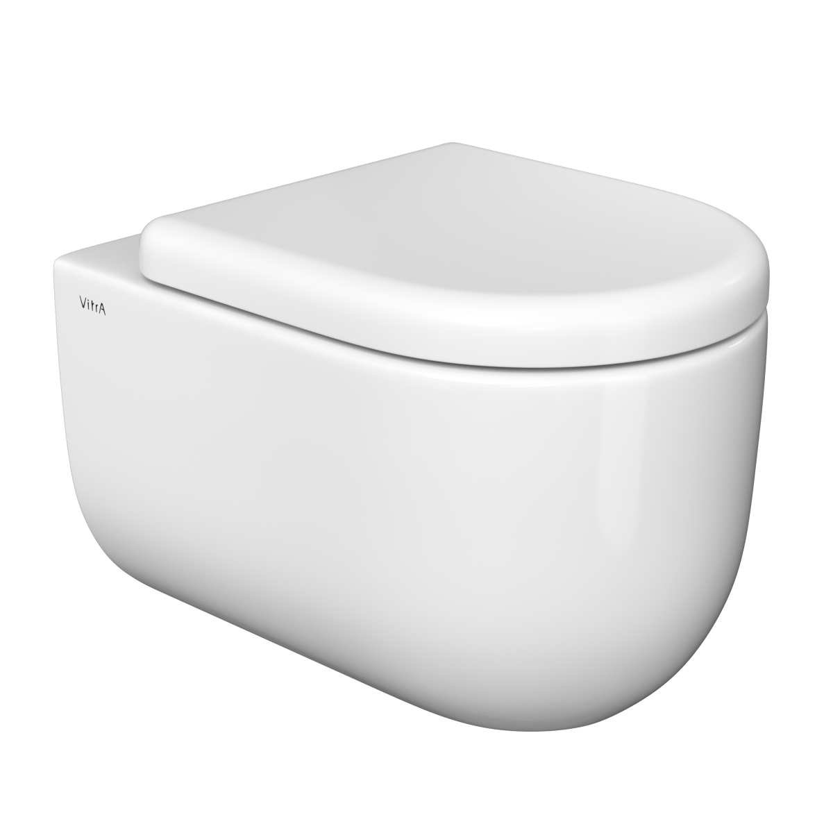 Подвесной унитаз VitrA Liquid 7321B403-0075 безободковый Rim-ex белый санитарный фарфор антибактериальное покрытие Hygiene + Clean