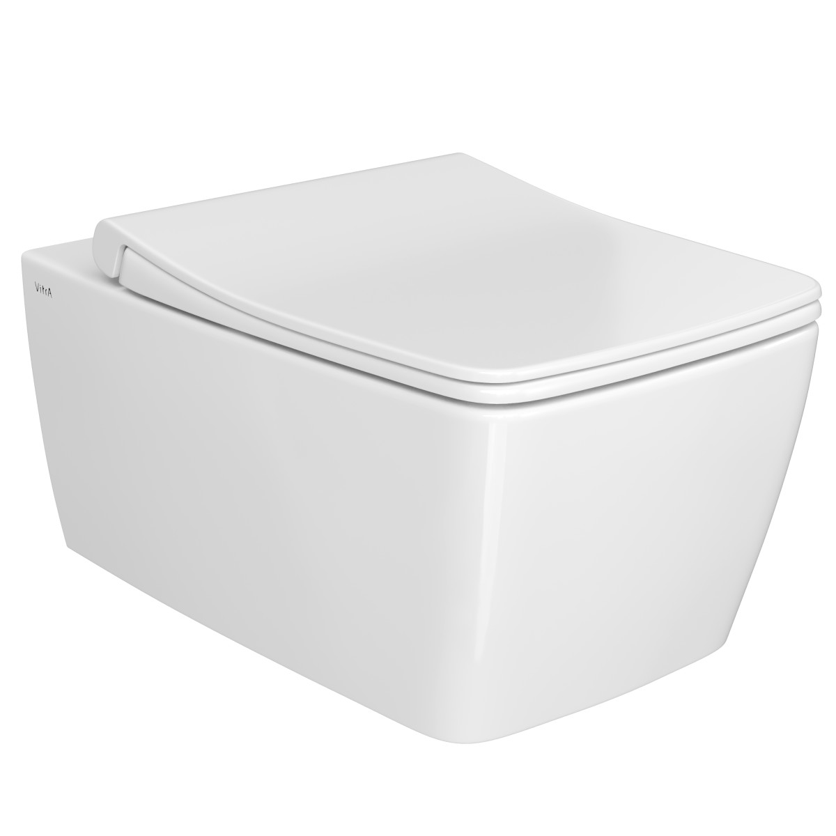 Инсталляция с унитазом VitrA Metropole 9820B003-7201 комплект 4 в 1 с сиденьем микролифт безободковый цвет клавиши матовый хром