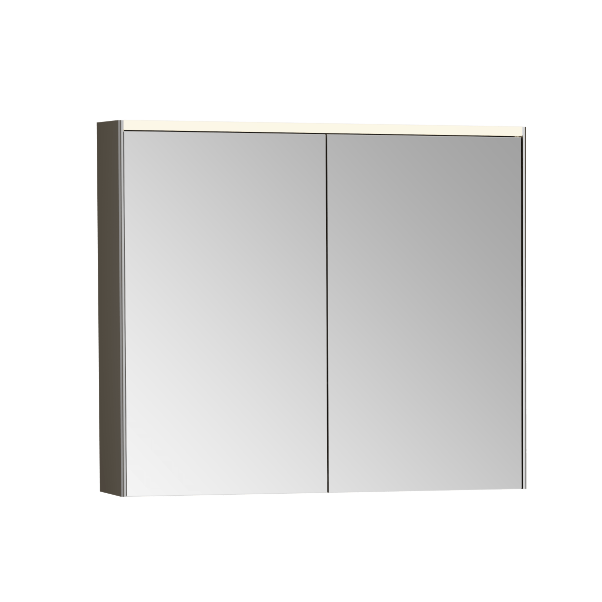 Зеркальный шкаф VitrA Core 66911 80 см брашированный хром с подвесткой